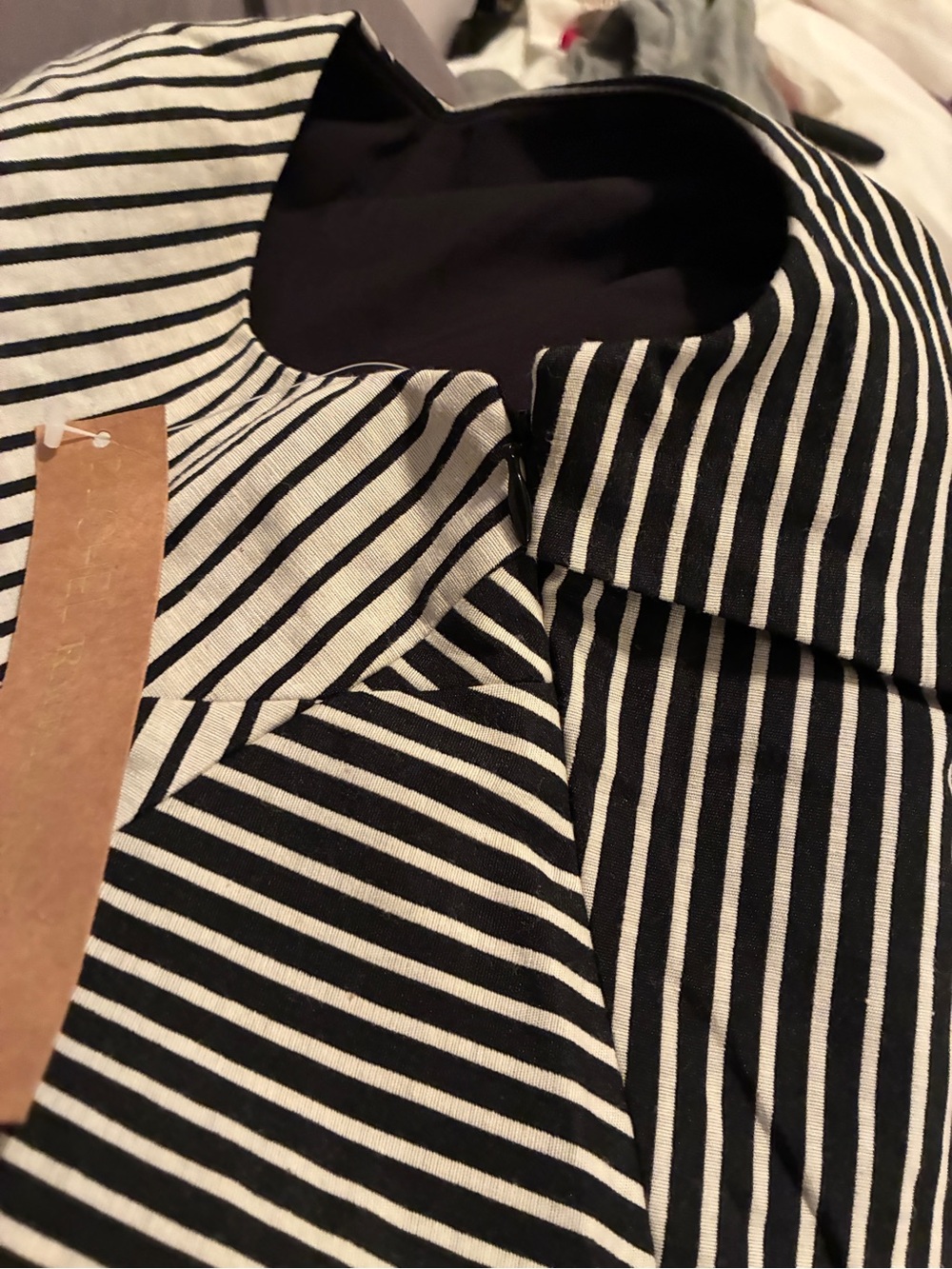 NWT RACHEL RACHEL ROY STRIPE CUTOUT SHEATH DRESS SIZE 4 - Picture 11 of 16